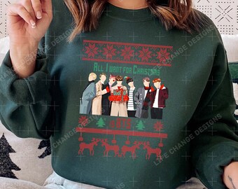Ugly Bts Christmas T-shirt, kpop xmas Sweatshirt, gemütlicher Weihnachtsbaum vintage all i want for christmas is BTS Hoodie