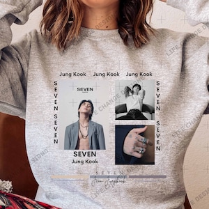 T-shirt Jung Kook Seven, chemise Bts JK, sweat-shirt Jeon Jungkook, sweat à capuche BTS