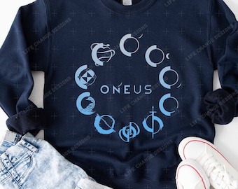 Oneus Reach for Us World Tour T-Shirt 2023, Twilight, Raise Us Apparel, Kpop Concert Merch, To Moon Fandom, Luna Tshirt, Concert K-pop