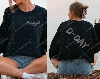 August D D-Day Word Tour 2023 T-Shirt, BTS Suga Konzert Stadtliste Sweatshirt, Armee Merch, Min Yoongi Kpop Hoodie