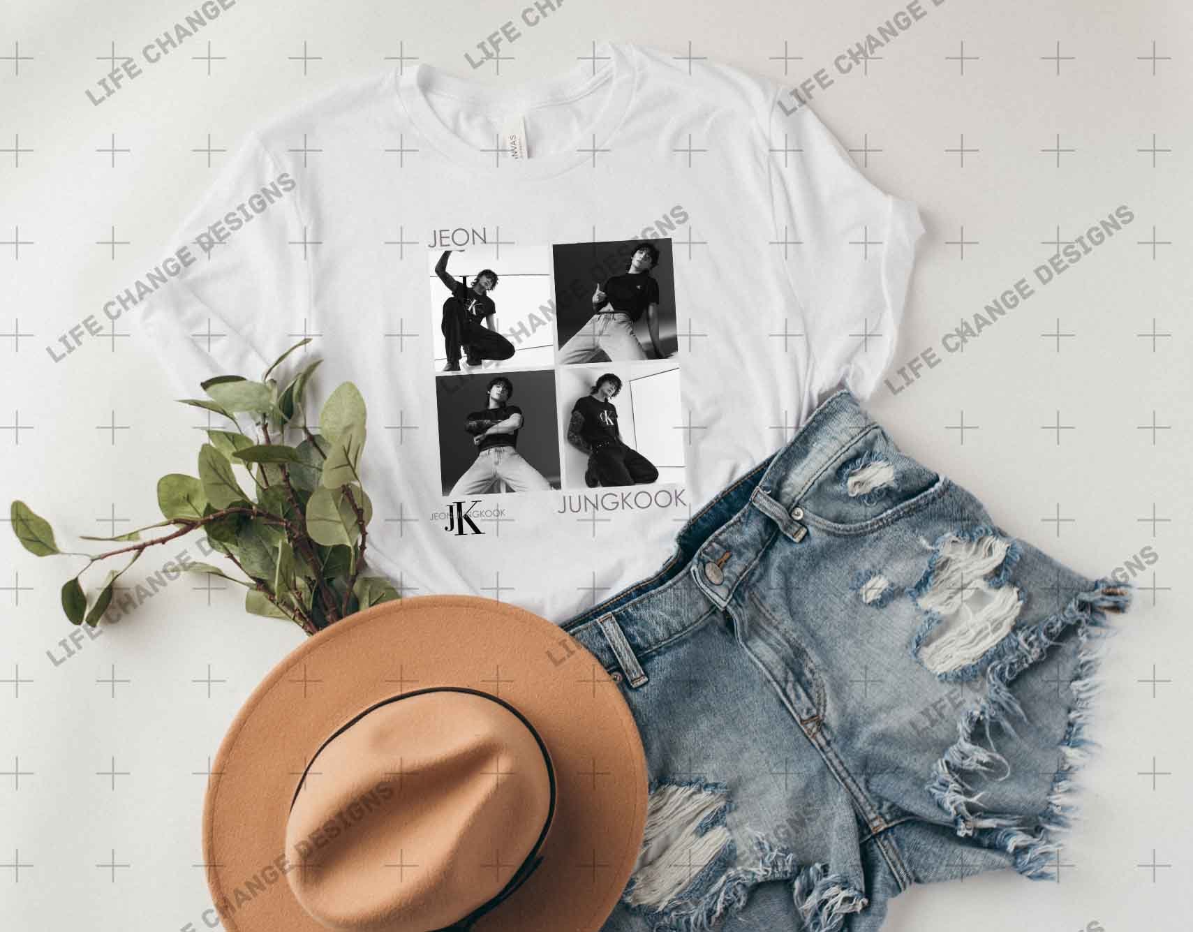 Jung Kook Calvin Klein T-shirt, Bts JK Shirt, Jeon Jungkook CK
