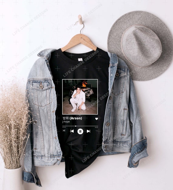 ARSON DAMAGED T-SHIRT🖤 - BTS ARMY GIFT SHOP