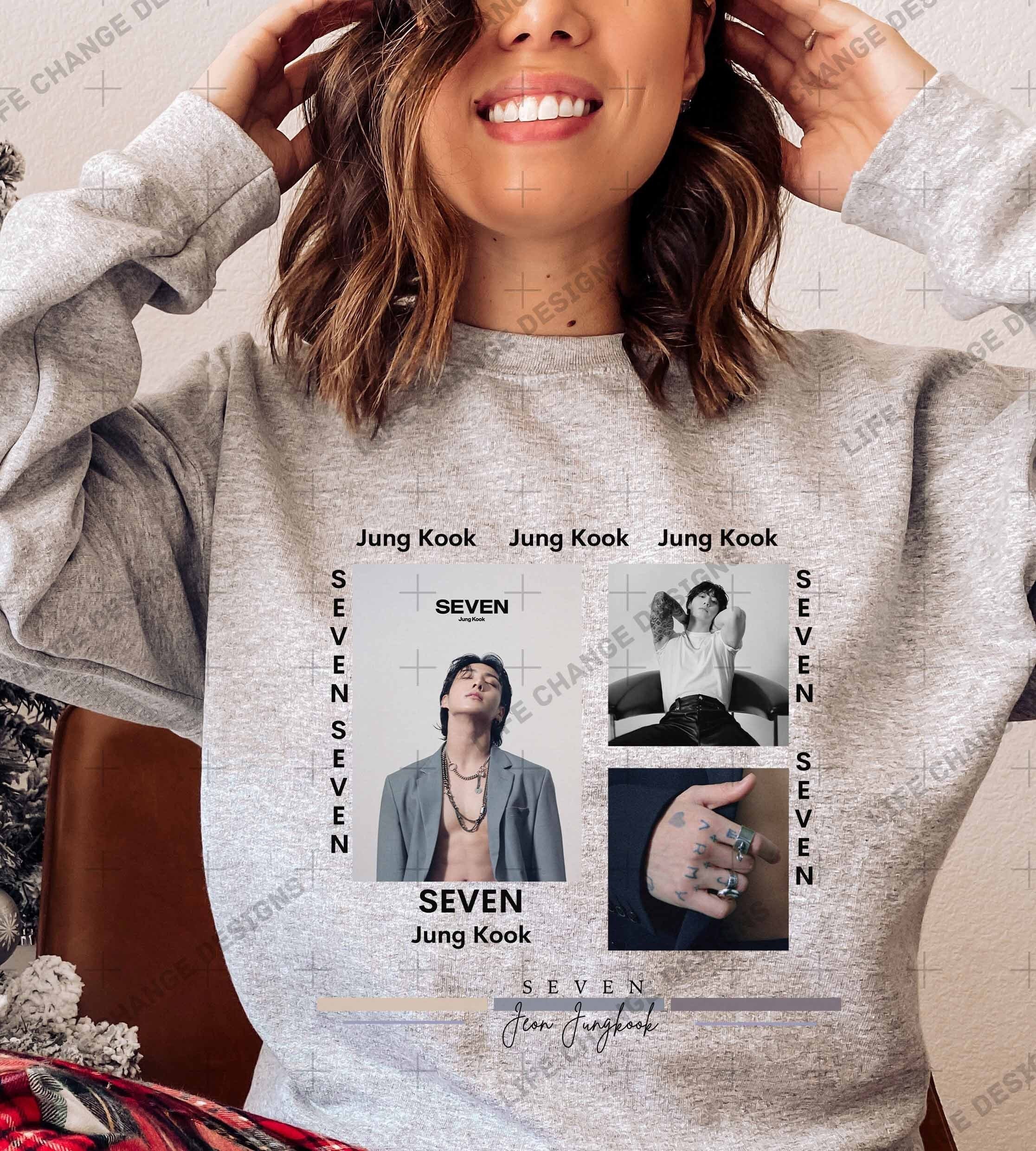 Jung Kook Seven New Album Shirt, Bts Jk Jeon Jungkook Crewneck Sweatshirt