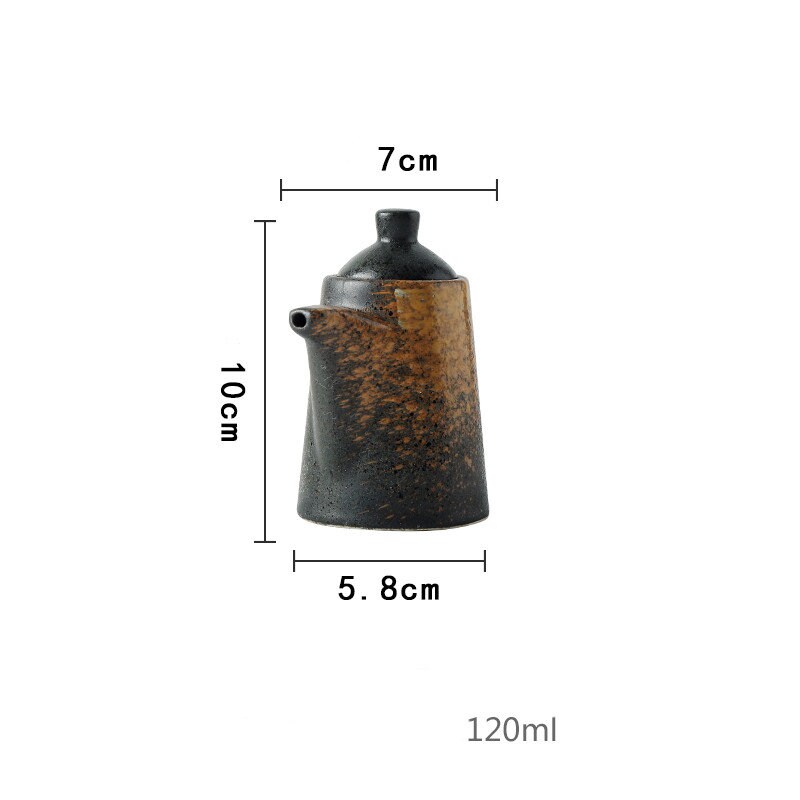 thumbnail image 2 of Japanese Style Ceramic Soy Sauce Dispenser - 300ml Multi-Function Condiment Jar For Kitchen 2 of 14