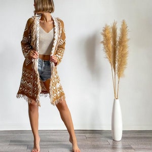 Long Tribal Cardigan - Etsy