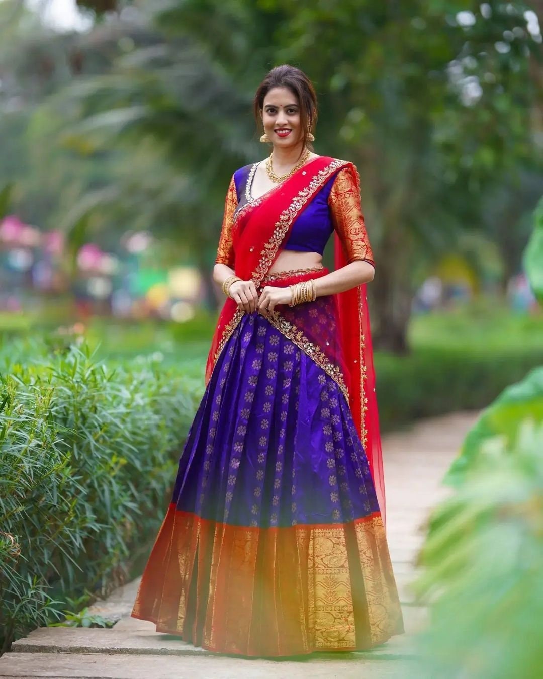 Buy Blue Half Saree Trending Online in India - Etsy Buy Blue Half Saree Trending Online in India - Etsy