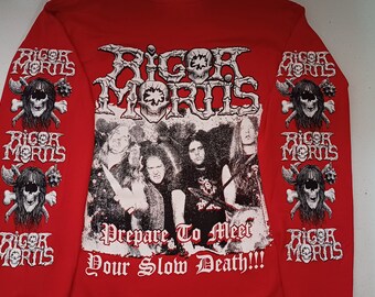 Rigor Mortis Long Sleeve Shirt Thrash Metal Possessed Morbid Saint 