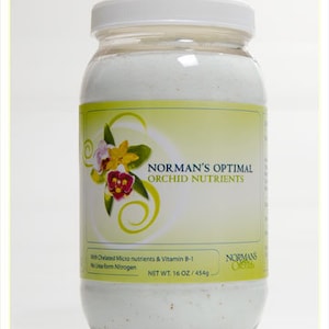 Norman's Optimum  Orchid Nutrients - Developed for year round all genera orchids in all stages. Color Dye free.  Concentrated 1lb.