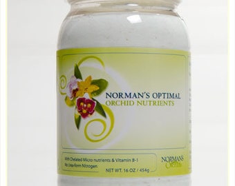Norman's Optimum  Orchid Nutrients - Developed for year round all genera orchids in all stages. Color Dye free.  Concentrated 1lb.