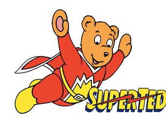 Super Ted Layered Svg Jpeg Sublimation Cricut Silhouette - Etsy Canada
