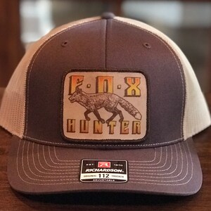 Vintage Fox Hunter Custom Patch on a Richardson 112 Trucker Snapback Hat!  Nice!