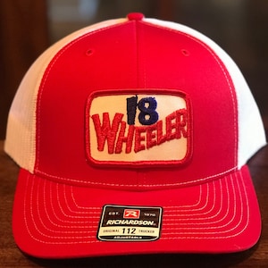Vintage 18 Wheeler Trucker Patch on a Richardson 112 Trucker Hat! Nice Combo!
