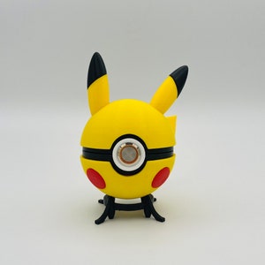 Einzigartiger Pikachu Pokeball mit LED-Button
