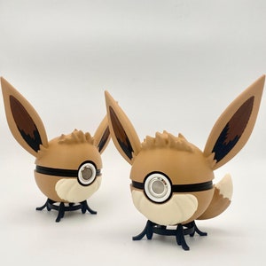 Pokeball Evoli unique avec bouton LED