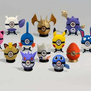 Unique Pokeballs with LED button