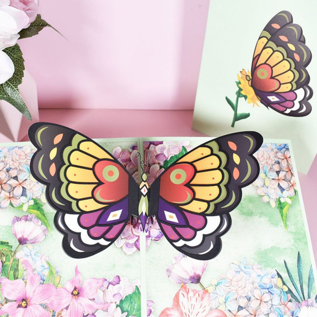 Butterfly 3D Pop up Greeting Card - Etsy