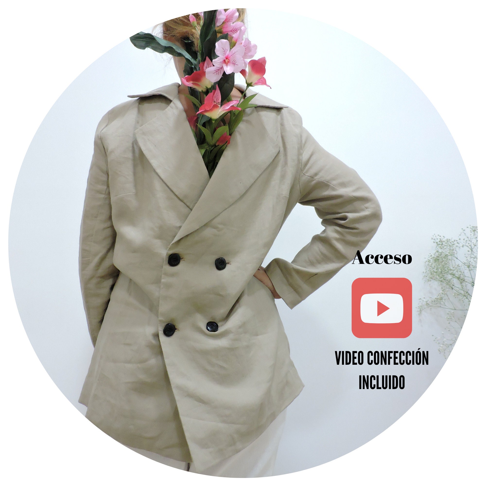 Downloadable Pattern and Video Tutorial Blazer Jacket for Summer - Etsy