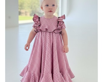Vestido de flamenca INFANTIL , patrones descargables.