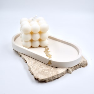 Jesmonite Trays | Jewellery Trays | Candle Trays | Decorative Trays | Coasters | Gold Jesmonite Tray