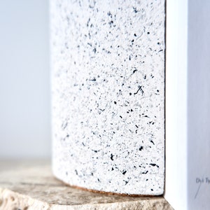 Granite effect colour bookends set, modern minimalistic bookends, set of 2 bookends, bookends for heavy books, image 7