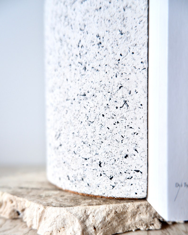 Granite effect colour bookends set, modern minimalistic bookends, set of 2 bookends, bookends for heavy books, image 7