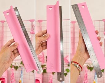 Finger-saving base for metal ruler. STL file for 3D printing - DIGITAL FILE