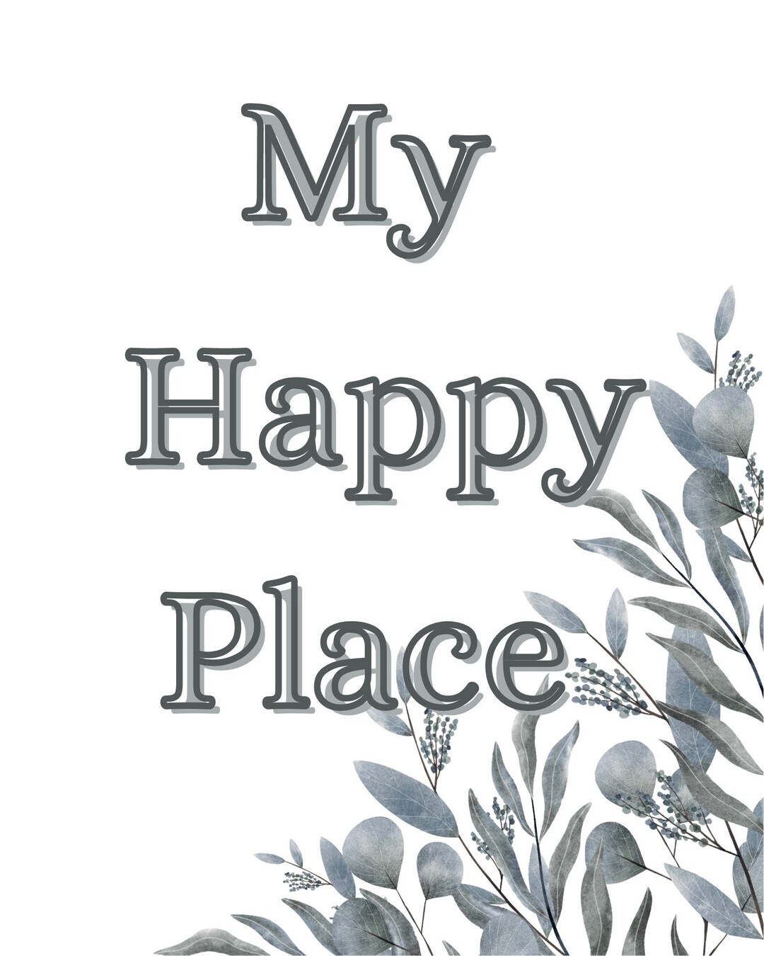 My Happy Place Printable / Digital File - Etsy