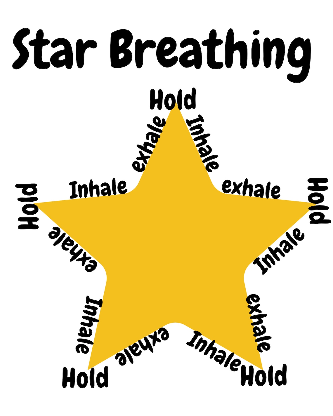 Star Breathing Printable Relaxing Etsy Star Breathing Printable Relaxing Etsy