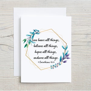 Tarjeta de aniversario imprimible / Tarjeta de boda / Tarjeta religiosa / Tarjeta cristiana / Día de San Valentín
