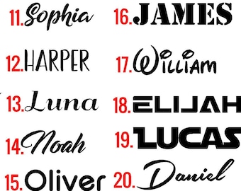 Name Decal - Vinyl Name decal - Personalized Name Decal - Name Sticker - Tumbler Name Sticker - Yeti Name decal - Car Decal - Laptop decal