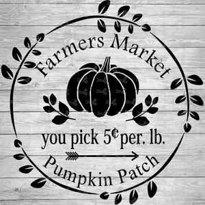 Pumpkin patch sign SVG, EPS &PNG Files