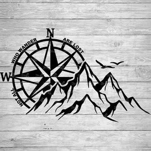 Not all who wander are lost SVG, EPS &PNG Dateien