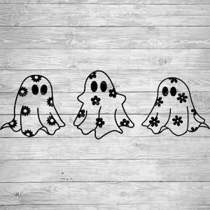 Floral Ghost SVG, EPS &PNG Files