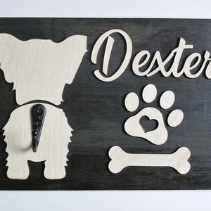Personalized Dog leash Holder