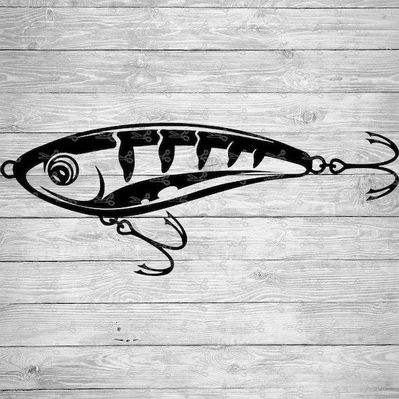 Fishing Rod or Pole and Lure bait. Cut Files for Cricut. Clip Art