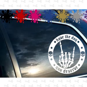 Beleef de dag dat je het verdient sticker