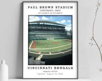 Paul Brown Stadium Art - Etsy
