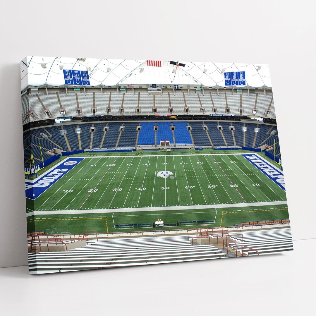 Lucas Oil Stadium Wall Art Indianapolis Colts Canvas Etsy