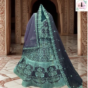 Plus size custom Indian Pakistani bridal lehenga choli