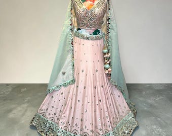 Mirror Work Designer feestkleding Lehenga Choli