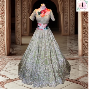 sabyasachi bridal lehenga choli hand crafted