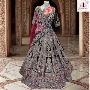 Hand crafted designer wedding outfit