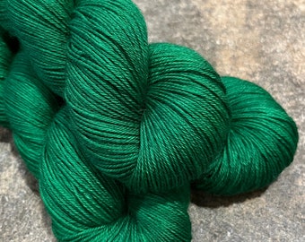 Rainforest - Alpaca Silk Cashmere Fingering Hand Dyed Yarn