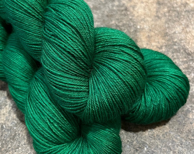 Rainforest - Alpaca Silk Cashmere Fingering Hand Dyed Yarn