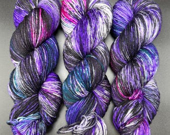 Violet Sabrewing - Merino Nylon DK Hand Dyed Yarn