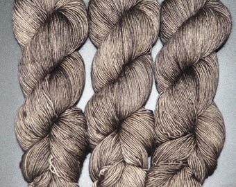 Black Walnut - Single Ply Merino Fingering Hand Dyed Yarn