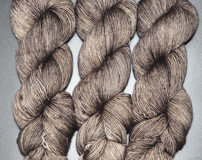 Black Walnut - Single Ply Merino Fingering Hand Dyed Yarn