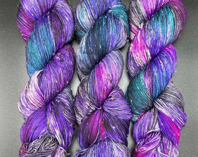 Violet Sabrewing - Tweed Sock Hand Dyed Yarn