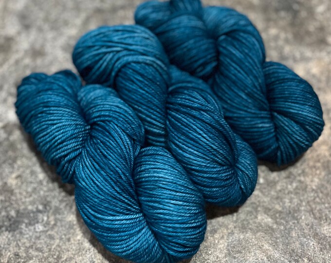Frosted Spruce - Merino Nylon Worsted Hand Dyed Yarn