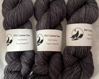 Dude Grey - Polwarth DK Hand Dyed Yarn